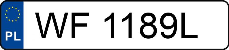 Numer rejestracyjny WF 1189L posiada PEUGEOT 307 SW 2.0 MR`02 E3 307 SW 2.0 MR`02 E3 - WF1189L