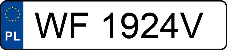 Numer rejestracyjny WF 1924V posiada BMW 330I - WF1924V