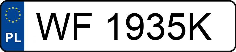 Numer rejestracyjny WF 1935K posiada SKODA OCTAVIA - WF1935K Numer rejestracyjny WF 1935K posiada SKODA OCTAVIA - WF1935K