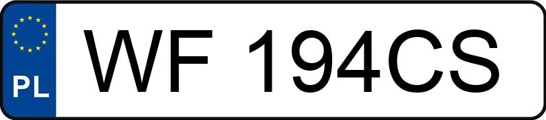 Numer rejestracyjny WF 194CS posiada JETOUR T2 - WF194CS Numer rejestracyjny WF 194CS posiada JETOUR T2 - WF194CS