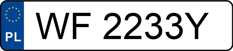 Numer rejestracyjny WF 2233Y posiada BMW X5 M COMPETITION - WF2233Y Numer rejestracyjny WF 2233Y posiada BMW X5 M COMPETITION - WF2233Y