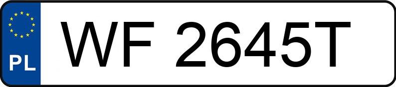 Numer rejestracyjny WF 2645T posiada VOLKSWAGEN PASSAT - WF2645T