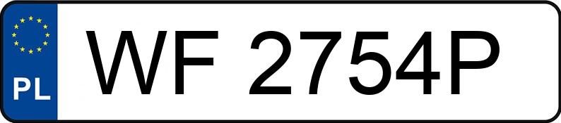 Numer rejestracyjny WF 2754P posiada BMW X3 Diesel MR`10 E5 F25 xDrive20d - WF2754P