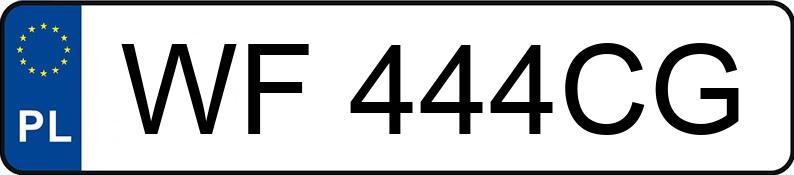 Numer rejestracyjny WF 444CG posiada BMW M5 - WF444CG