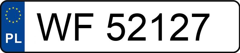 Numer rejestracyjny WF 52127 posiada TOYOTA YARIS - WF52127
