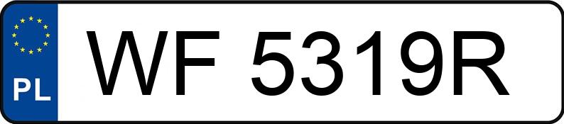 Numer rejestracyjny WF 5319R posiada VOLVO S40 - WF5319R