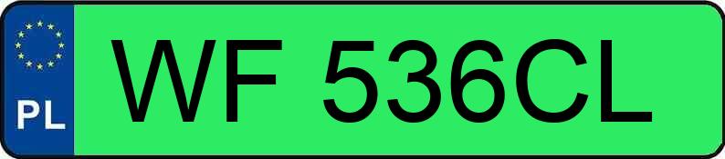 Numer rejestracyjny WF 536CL posiada HYUNDAI KONA - WF536CL