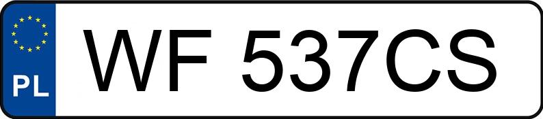 Numer rejestracyjny WF 537CS posiada VOLKSWAGEN TOURAN - WF537CS Numer rejestracyjny WF 537CS posiada VOLKSWAGEN TOURAN - WF537CS