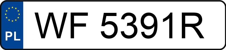 Numer rejestracyjny WF 5391R posiada NISSAN QASHQAI - WF5391R