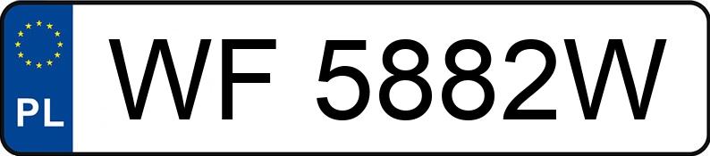 Numer rejestracyjny WF 5882W posiada TOYOTA TOYOTA YARIS CROSS - WF5882W