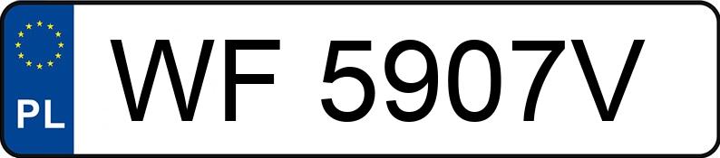 Numer rejestracyjny WF 5907V posiada AUDI Q3 - WF5907V