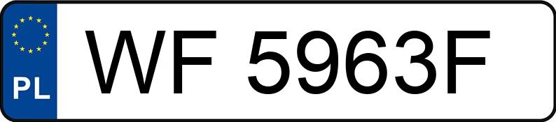 Numer rejestracyjny WF 5963F posiada OPEL ASTRA - WF5963F