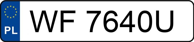 Numer rejestracyjny WF 7640U posiada BMW 330I XDRIVE - WF7640U