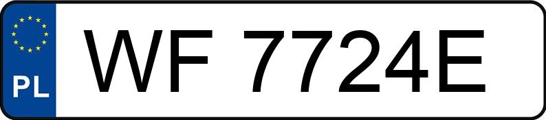 Numer rejestracyjny WF 7724E posiada VOLKSWAGEN PASSAT - WF7724E
