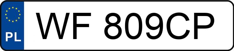 Numer rejestracyjny WF 809CP posiada TOYOTA SIENNA - WF809CP