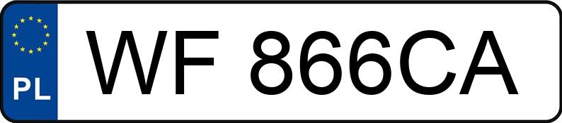 Numer rejestracyjny WF 866CA posiada BMW 316 KAT - WF866CA Numer rejestracyjny WF 866CA posiada BMW 316 KAT - WF866CA
