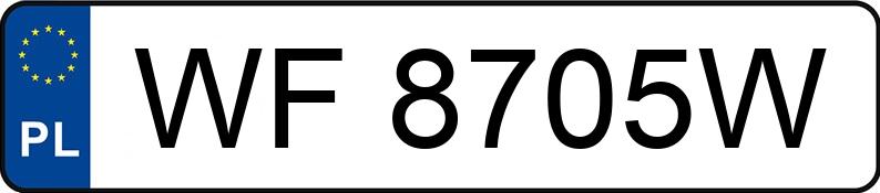 Numer rejestracyjny WF 8705W posiada MERCEDES-BENZ CLS 350 - WF8705W