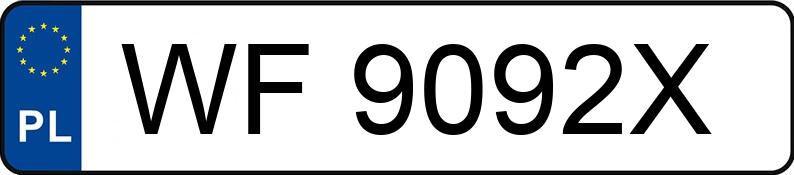 Numer rejestracyjny WF 9092X posiada VOLKSWAGEN Golf VI Variant 1.2 TSI MR`08 E5 Trendline BMT - WF9092X