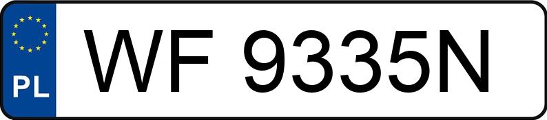 Numer rejestracyjny WF 9335N posiada KIA Sorento 2.5 CRD MR`07 E4 Expedition - WF9335N