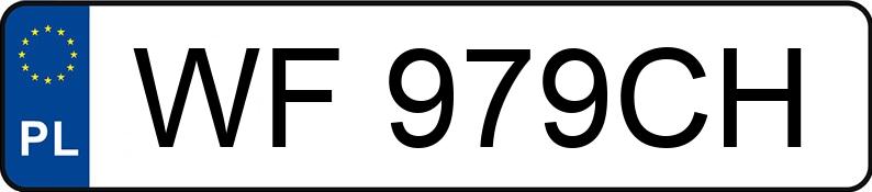 Numer rejestracyjny WF 979CH posiada DODGE CHARGER - WF979CH