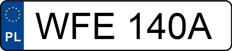 Numer rejestracyjny WFE 140A posiada FIAT Siena 1.6 16V Kat. HL - WFE140A Numer rejestracyjny WFE 140A posiada FIAT Siena 1.6 16V Kat. HL - WFE140A