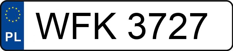Numer rejestracyjny WFK 3727 posiada TRABANT 601 - WFK3727 Numer rejestracyjny WFK 3727 posiada TRABANT 601 - WFK3727