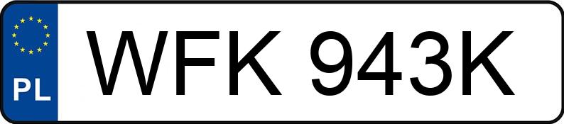 Numer rejestracyjny WFK 943K posiada Škoda Octavia - WFK943K