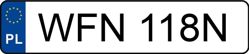 Numer rejestracyjny WFN 118N posiada FIAT Punto II 1.2 Kat. S - WFN118N