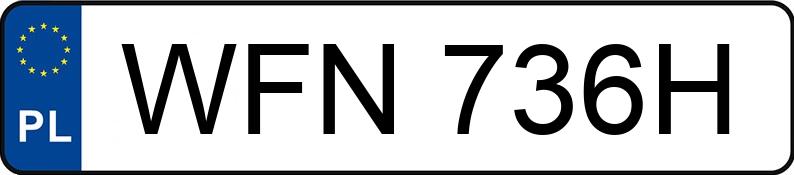 Numer rejestracyjny WFN 736H posiada BMW 525 2.5 - WFN736H