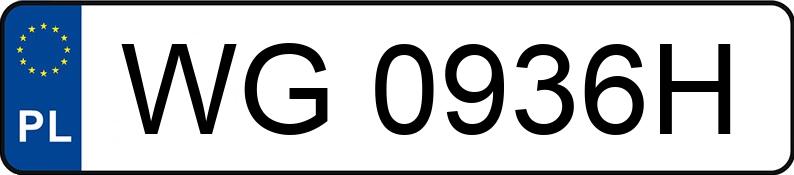 Numer rejestracyjny WG 0936H posiada BMW 316i Compact Kat. E36 316i Compact Kat. E36 - WG0936H