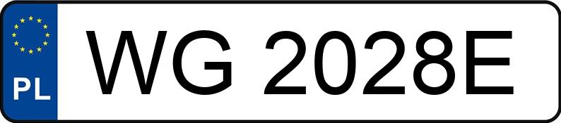 Numer rejestracyjny WG 2028E posiada BMW 316 I KAT - WG2028E