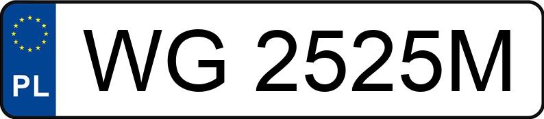 Numer rejestracyjny WG 2525M posiada TOYOTA YARIS - WG2525M