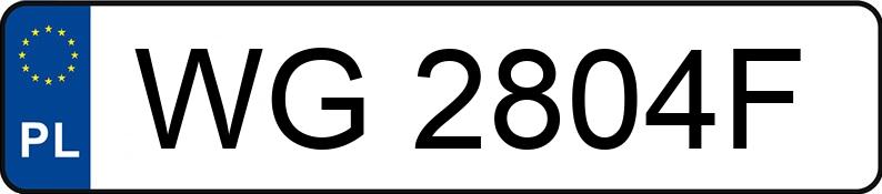 Numer rejestracyjny WG 2804F posiada FORD FOCUS - WG2804F