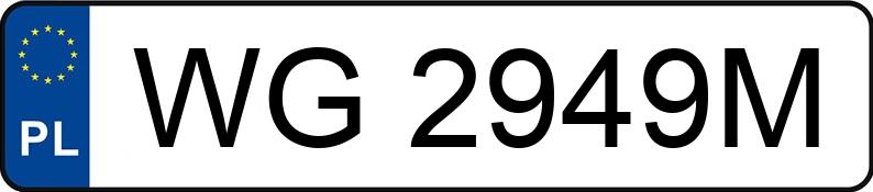 Numer rejestracyjny WG 2949M posiada BMW 530D XDRIVE - WG2949M Numer rejestracyjny WG 2949M posiada BMW 530D XDRIVE - WG2949M