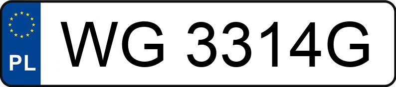 Numer rejestracyjny WG 3314G posiada VOLKSWAGEN Caddy Maxi GP 2.0 TDI MR`11 E5 2.4t Trendline - WG3314G