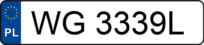 Numer rejestracyjny WG 3339L posiada LEXUS IS 250 - WG3339L