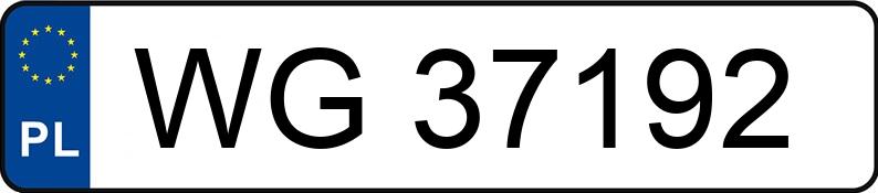 Numer rejestracyjny WG37192 posiada BMW Seria 3 320i Kat. E36