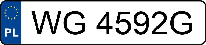 Numer rejestracyjny WG 4592G posiada VOLKSWAGEN Golf IV 1.4 MR`97 Trendline - WG4592G