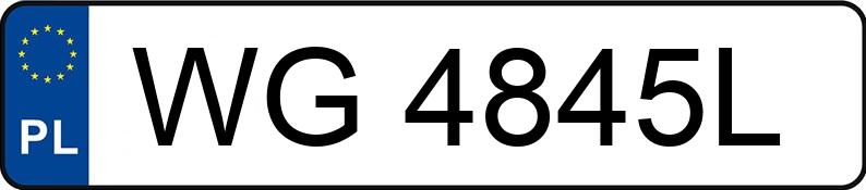 Numer rejestracyjny WG 4845L posiada AUDI A3 1.4 TFSI MR`12 E5 8V CoD Ambiente - WG4845L