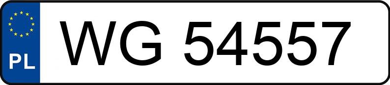 Numer rejestracyjny WG 54557 posiada VOLKSWAGEN Passat GP 1.9 TDI MR`00 E3 Trendline Aut. - WG54557