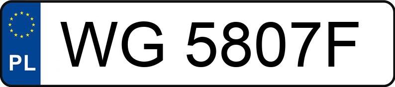 Numer rejestracyjny WG5807F posiada BMW 525i Touring Kat. MR`01 E3 E39 525i Touring Kat. MR`01 E3 E39