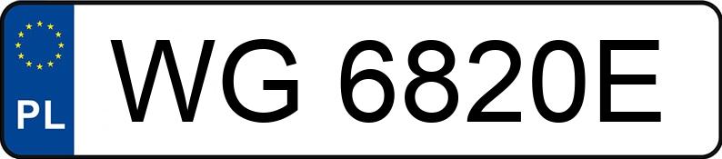 Numer rejestracyjny WG6820E posiada BMW 320 Diesel DPF MR`04 E4 E90 320 Diesel DPF MR`04 E4 E90