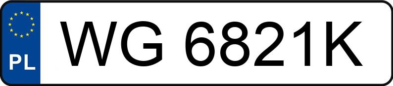 Numer rejestracyjny WG 6821K posiada AUDI A3 - WG6821K