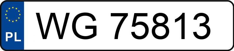 Numer rejestracyjny WG 75813 posiada SKODA FABIA - WG75813