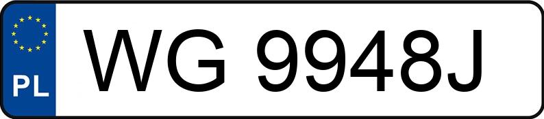 Numer rejestracyjny WG 9948J posiada BMW 530 Diesel MR`03 E3 E60 530 Diesel MR`03 E3 E60 - WG9948J