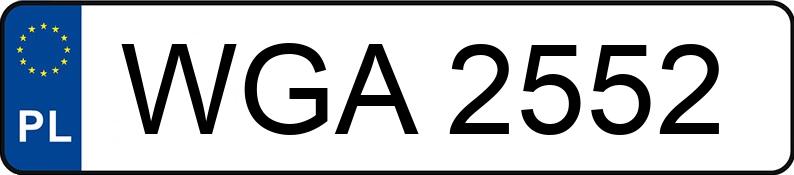 Numer rejestracyjny WGA 2552 posiada POLSKI FIAT 126P 650 - WGA2552