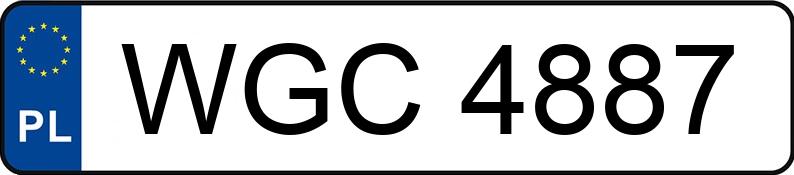 Numer rejestracyjny WGC 4887 posiada TOYOTA COROLLA - WGC4887