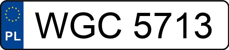 Numer rejestracyjny WGC 5713 posiada ALFA ROMEO 33 1.7 Kat. ie Wagon - WGC5713