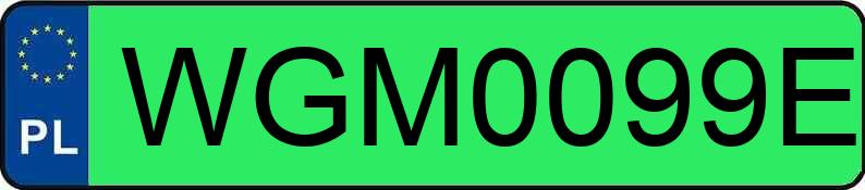 Numer rejestracyjny WGM 0099E posiada RENAULT Zoe MR`20 Zen R135 52kWh - WGM0099E