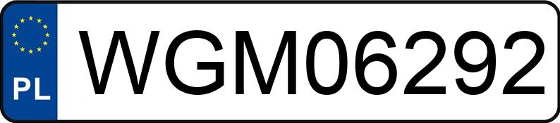 Numer rejestracyjny WGM 06292 posiada OPEL VECTRA - WGM06292